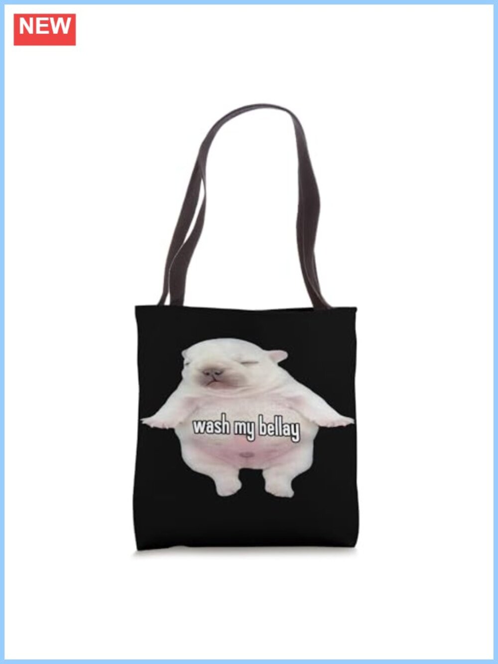 Funny Pibble Meme Tote Bag Spun Polyester Canvas